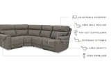 Starbot Fossil 4-Piece Power Reclining Sectional -  Ashley - Luna Furniture