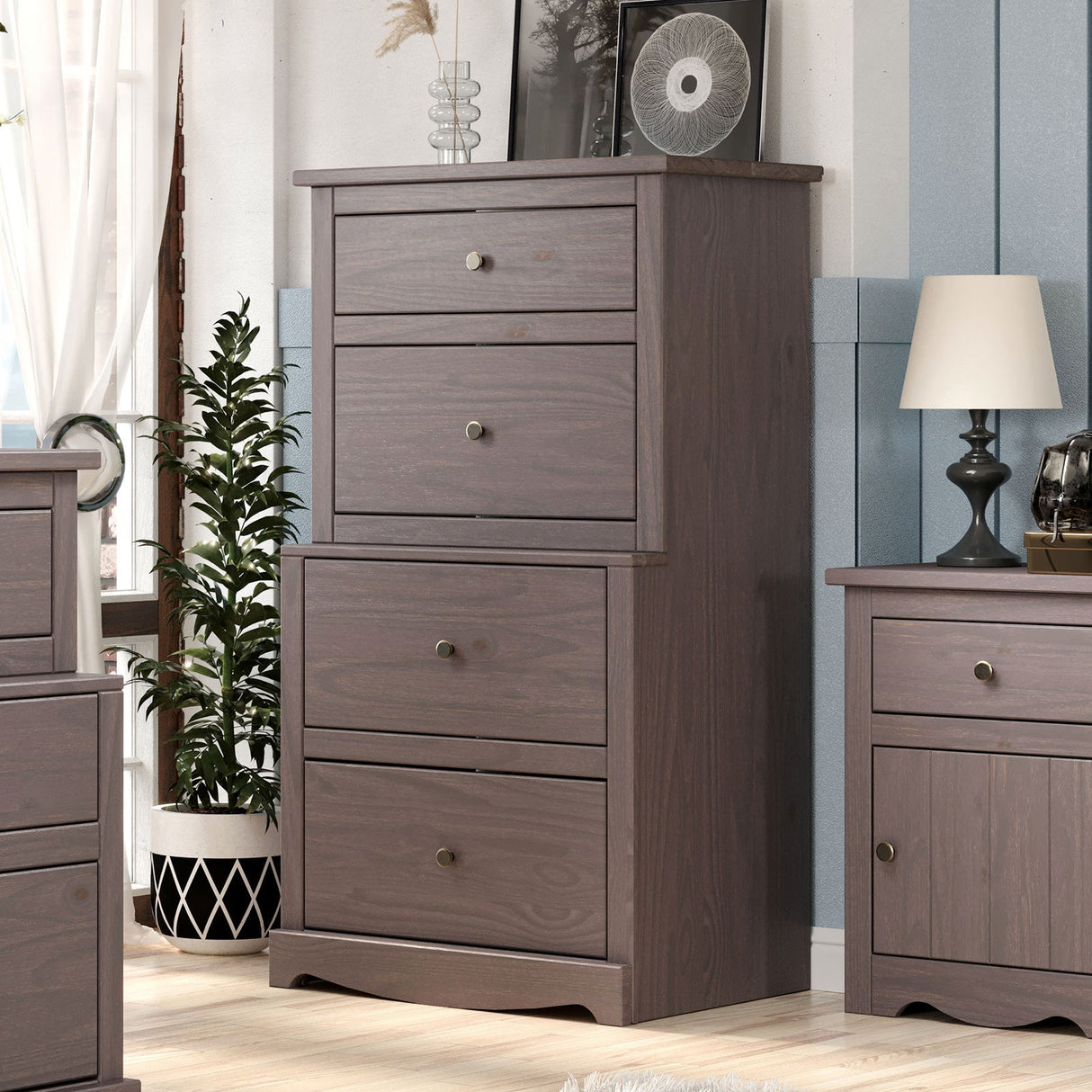 Stavros Gray Chest from Furniture of America - Luna Furniture