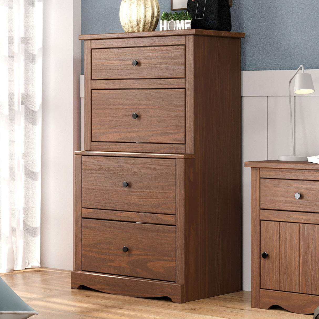 Stavros Mahogany Chest from Furniture of America - Luna Furniture