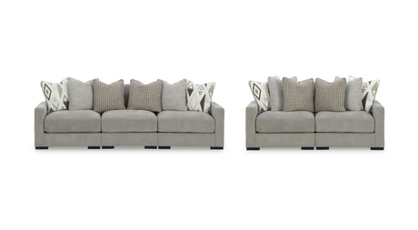 Aslan Court Pebble Modular Sofa and Loveseat from Ashley - Luna Furniture