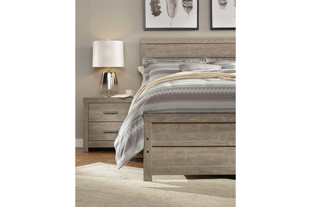 Culverbach Gray King Platform Bed -  Ashley - Luna Furniture