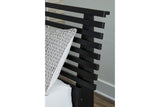 Danziar Black King Slat Platform Bed -  Ashley - Luna Furniture