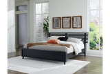 Danziar Black King Slat Platform Bed -  Ashley - Luna Furniture