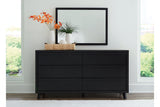 Danziar Black Dresser and Mirror -  Ashley - Luna Furniture