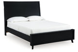 Danziar Black Queen Platform Bed -  Ashley - Luna Furniture