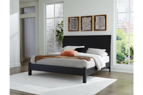 Danziar Black King Platform Bed -  Ashley - Luna Furniture