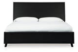 Danziar Black King Platform Bed -  Ashley - Luna Furniture