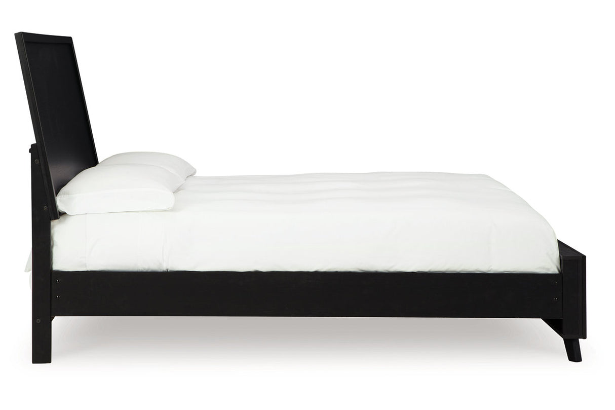 Danziar Black King Platform Bed -  Ashley - Luna Furniture