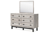 Vessalli Gray Dresser and Mirror -  Ashley - Luna Furniture