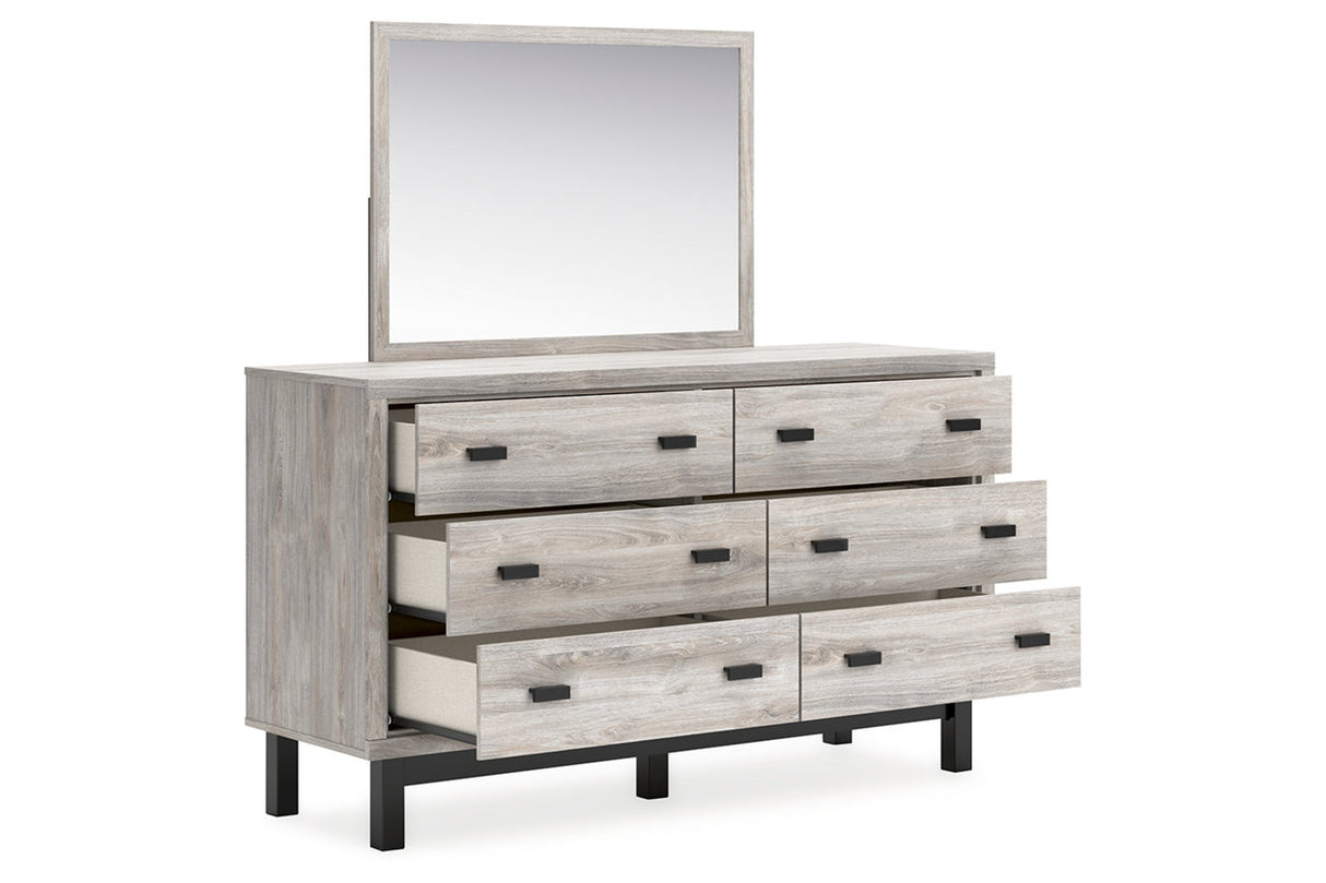 Vessalli Gray Dresser and Mirror -  Ashley - Luna Furniture