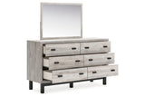 Vessalli Gray Dresser and Mirror -  Ashley - Luna Furniture