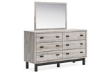 Vessalli Gray Dresser and Mirror -  Ashley - Luna Furniture