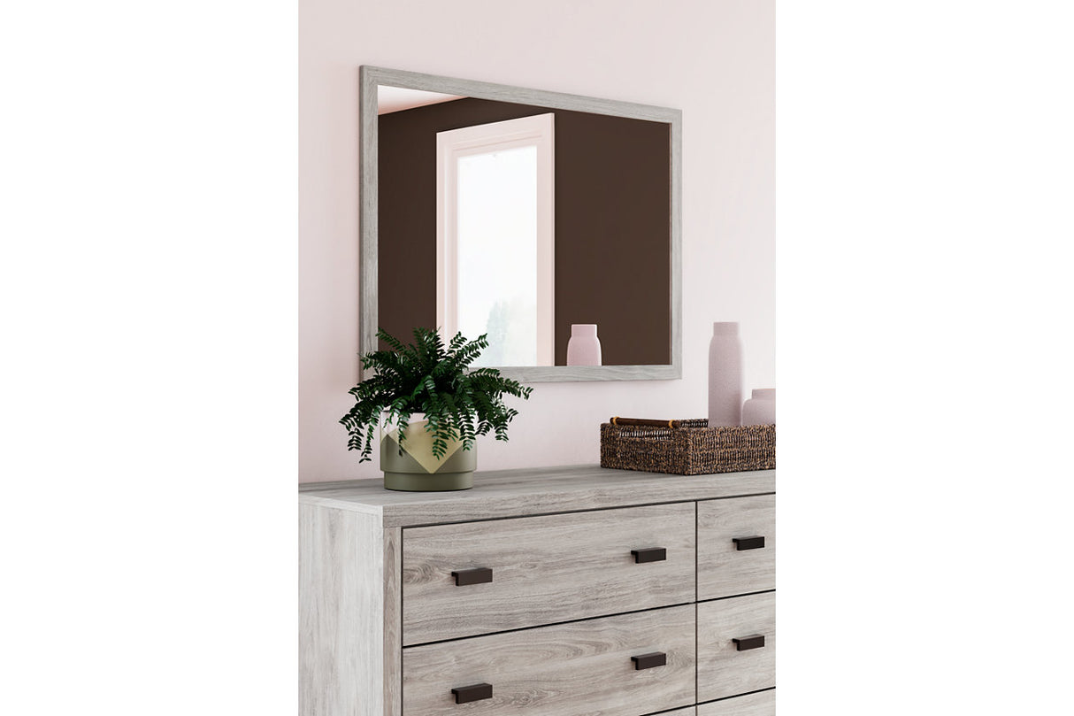 Vessalli Gray Dresser and Mirror -  Ashley - Luna Furniture