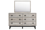 Vessalli Gray Dresser and Mirror -  Ashley - Luna Furniture