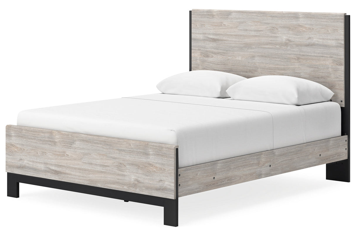 Vessalli Gray Queen Panel Bed -  Ashley - Luna Furniture