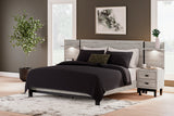 Vessalli Gray King Panel Bed with Extensions -  Ashley - Luna Furniture