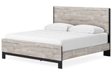 Vessalli Gray King Panel Bed -  Ashley - Luna Furniture