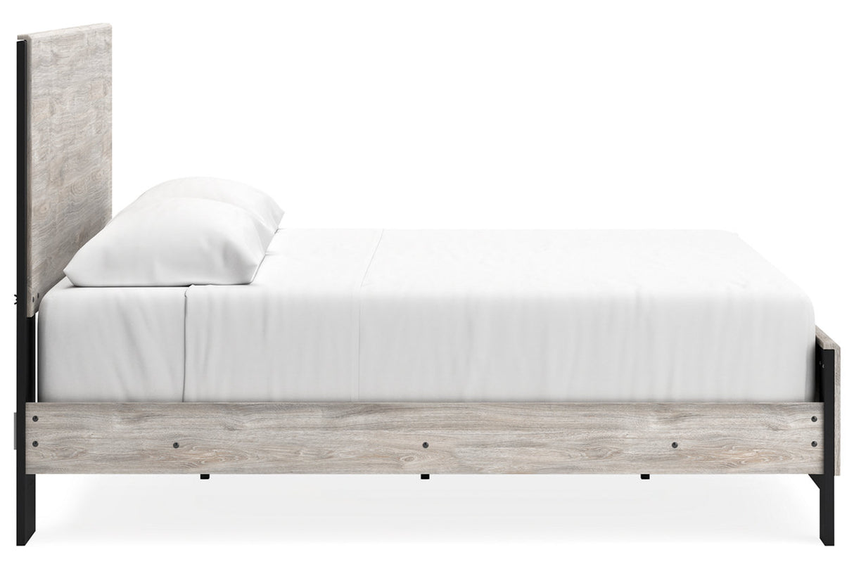 Vessalli Gray King Panel Bed -  Ashley - Luna Furniture