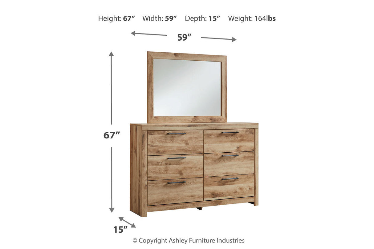 Hyanna Tan Brown Dresser and Mirror -  Ashley - Luna Furniture