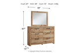 Hyanna Tan Brown Dresser and Mirror -  Ashley - Luna Furniture