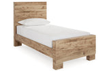 Hyanna Tan Brown Twin Panel Bed -  Ashley - Luna Furniture