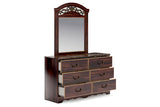 Glosmount Two-tone Dresser and Mirror -  Ashley - Luna Furniture