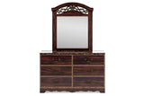 Glosmount Two-tone Dresser and Mirror -  Ashley - Luna Furniture