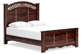 Glosmount Two-tone Queen Poster Bed -  Ashley - Luna Furniture