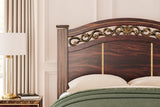 Glosmount Two-tone Queen Poster Bed -  Ashley - Luna Furniture