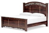 Glosmount Two-tone King Poster Bed -  Ashley - Luna Furniture