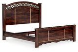 Glosmount Two-tone King Poster Bed -  Ashley - Luna Furniture