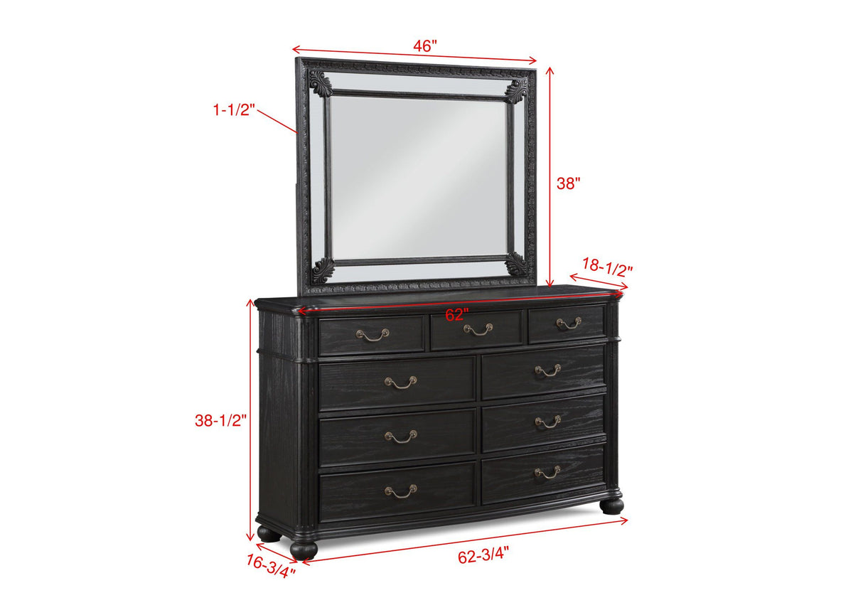 Kingsbury Espresso Dresser -  Crown Mark - Luna Furniture