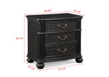 Kingsbury Espresso Nightstand -  Crown Mark - Luna Furniture