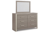 Surancha Gray Dresser and Mirror -  Ashley - Luna Furniture