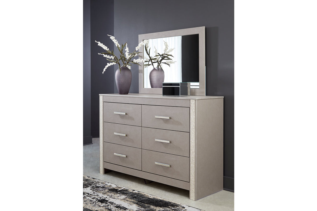 Surancha Gray Dresser and Mirror -  Ashley - Luna Furniture