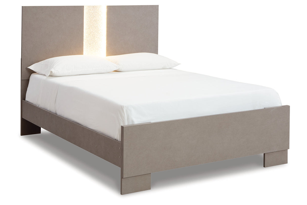 Surancha Gray Queen Panel Bed -  Ashley - Luna Furniture