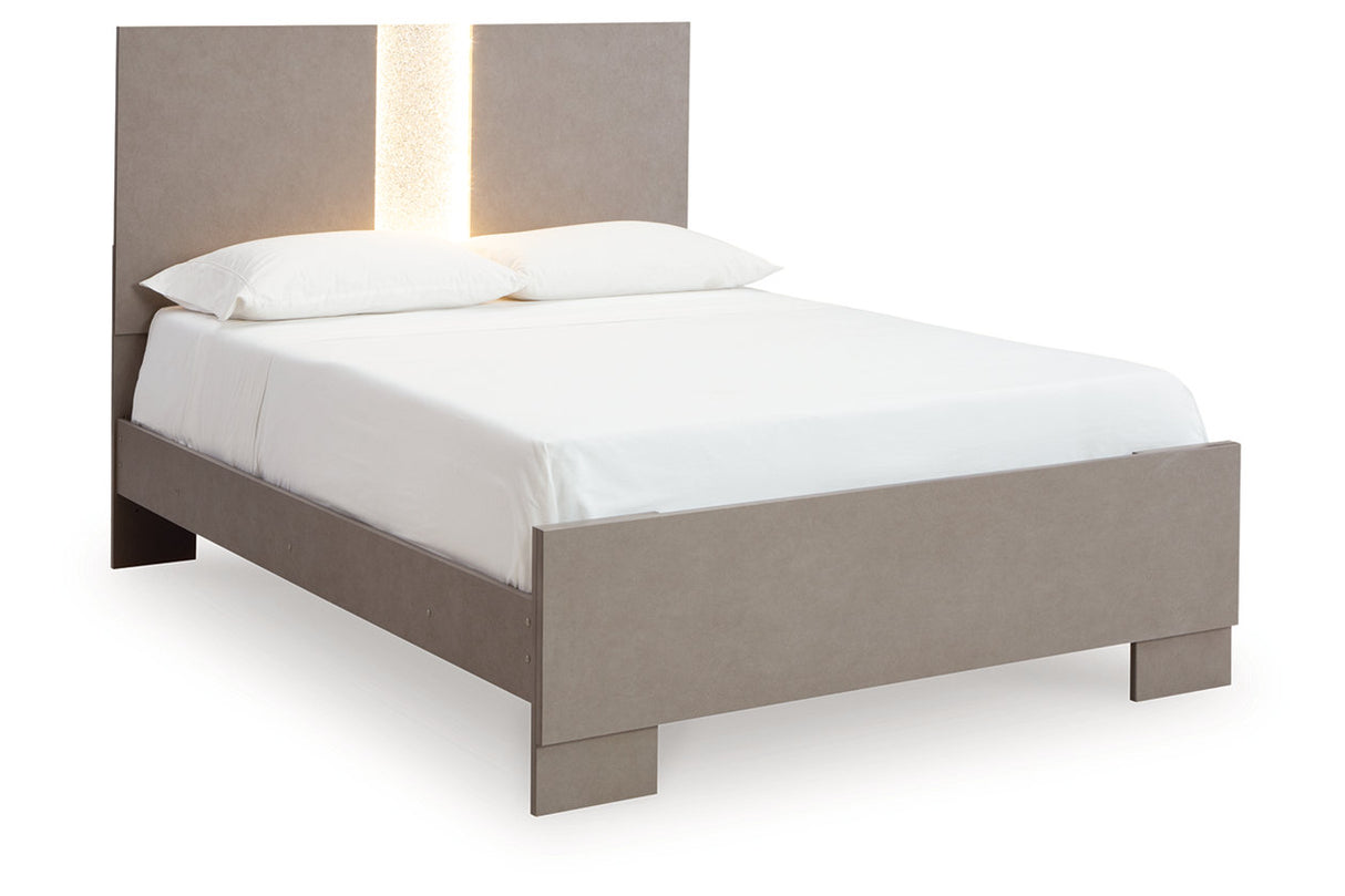 Surancha Gray Full Panel Bed -  Ashley - Luna Furniture