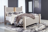 Surancha Gray King Poster Bed -  Ashley - Luna Furniture