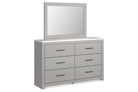 Cottonburg Light Gray/White Dresser and Mirror -  Ashley - Luna Furniture