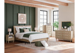 Cielden Two-tone King Panel Bed -  Ashley - Luna Furniture