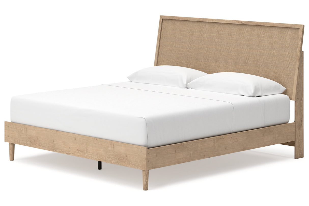 Cielden Two-tone King Panel Bed -  Ashley - Luna Furniture