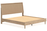 Cielden Two-tone King Panel Bed -  Ashley - Luna Furniture