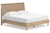 Cielden Two-tone King Panel Bed -  Ashley - Luna Furniture