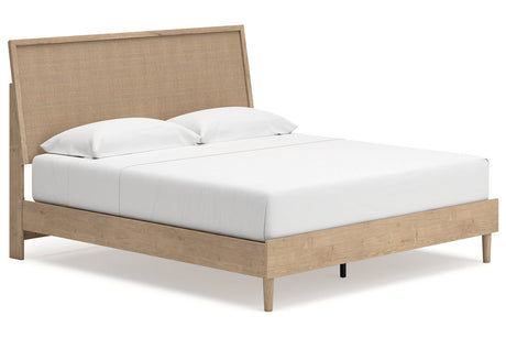 Cielden Two-tone King Panel Bed -  Ashley - Luna Furniture