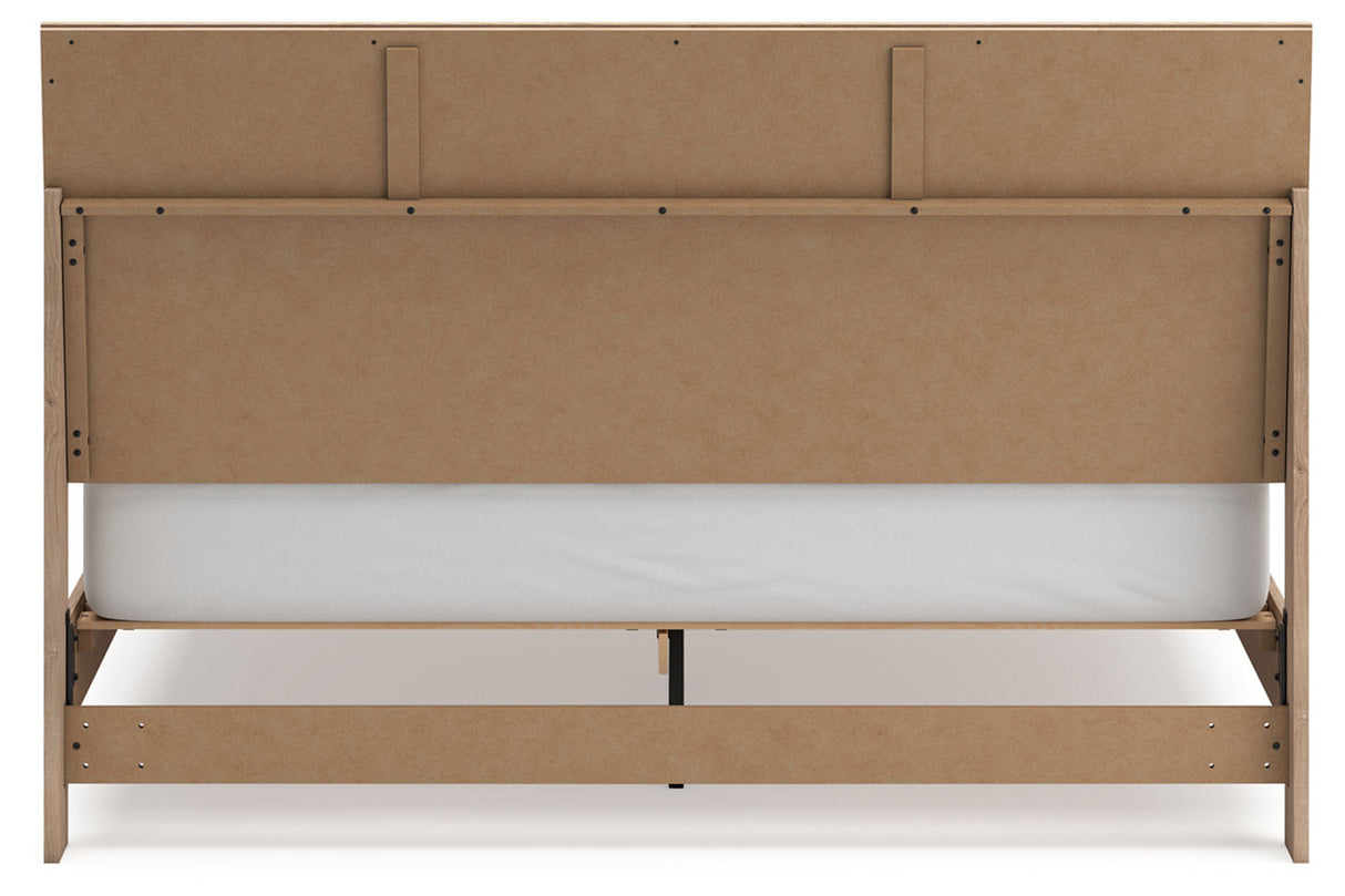 Cielden Two-tone King Panel Bed -  Ashley - Luna Furniture