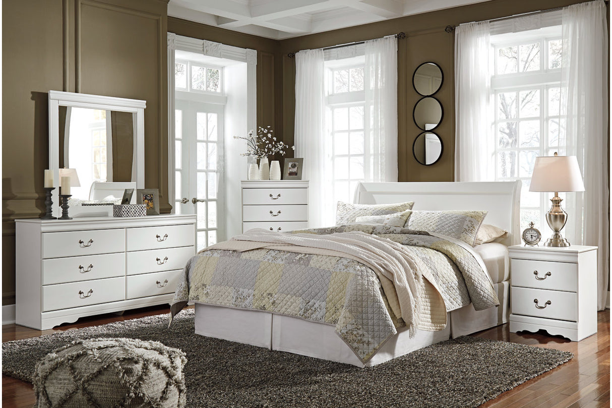 Anarasia White Dresser and Mirror -  Ashley - Luna Furniture