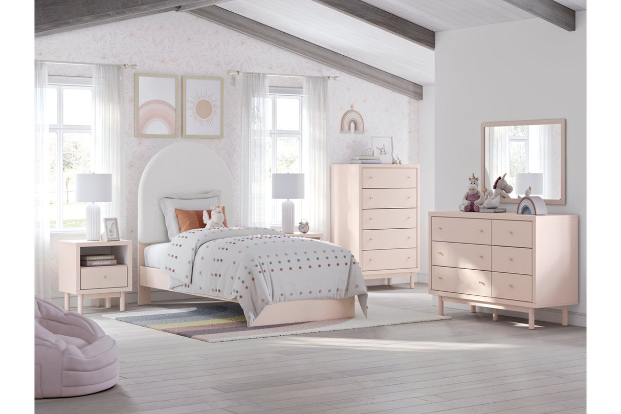 Wistenpine Blush Dresser and Mirror -  Ashley - Luna Furniture