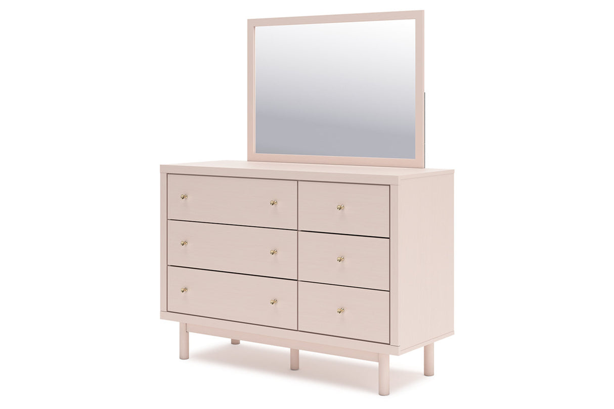 Wistenpine Blush Dresser and Mirror -  Ashley - Luna Furniture