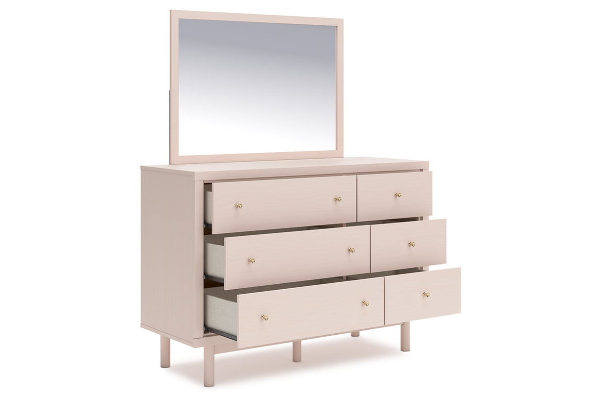 Wistenpine Blush Dresser and Mirror -  Ashley - Luna Furniture