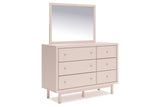 Wistenpine Blush Dresser and Mirror -  Ashley - Luna Furniture